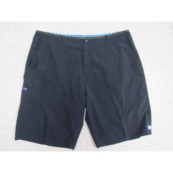 AFTCO Mens Hybrid Fishing Shorts Black AFTECH Quick Dry Performance Size 38 - Picture 1 of 8